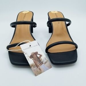 Sincerely Jules Black Kimberly High Heels NWT size 7